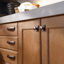 oak cabinets