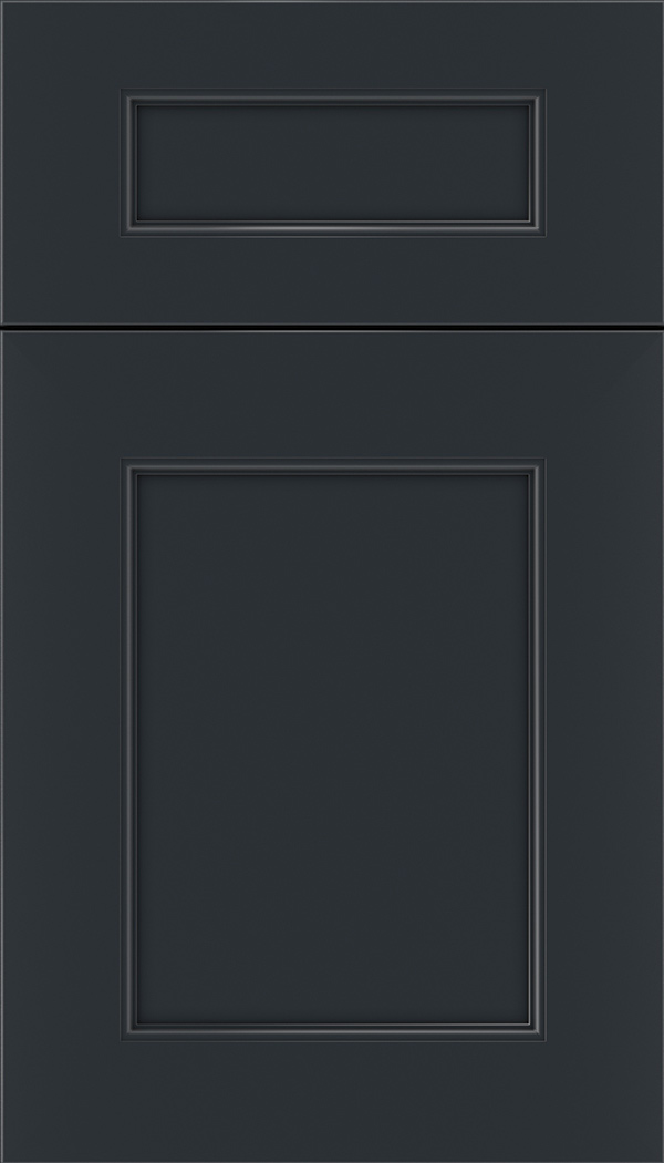 Lexington 5pc Maple recessed panel cabinet door in Gunmetal Blue