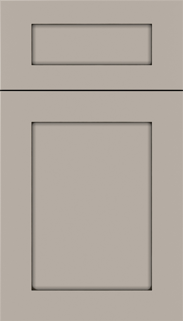Plymouth 5pc Maple shaker cabinet door in Nimbus with Smoke glaze