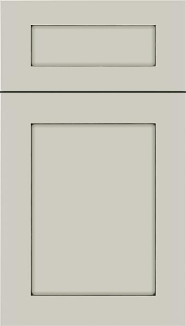 Salem 5pc Maple shaker cabinet door in Cirrus with Smoke glaze