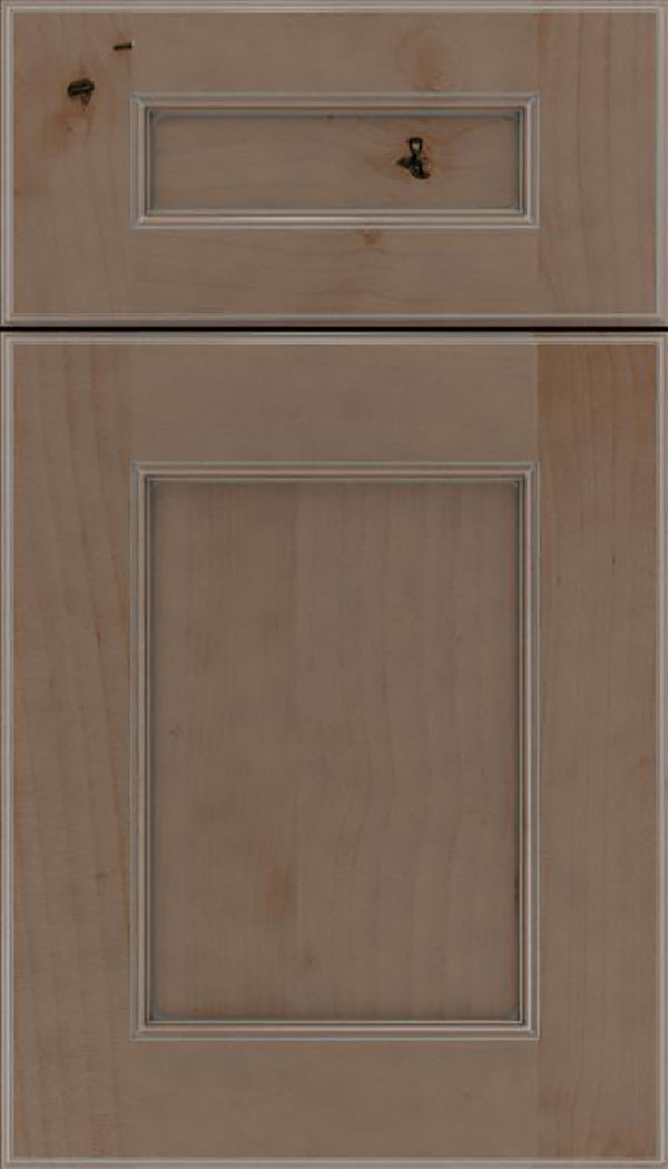 Tamarind 5pc Alder shaker cabinet door in Winter with Pewter glaze